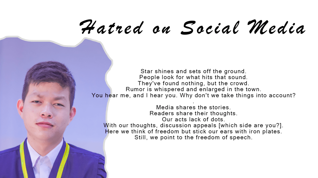 Hatred on social media | Poem&nbsp;#3